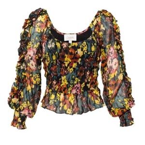 Cleobella Multicolor Floral Blouse